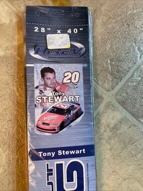 TONY STEWART 28" X 40" NASCAR DIE-CUT FLAG-NEW